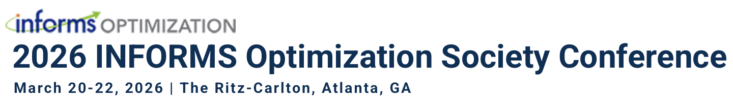 INFORMS Optimization Society Conference 2026 banner